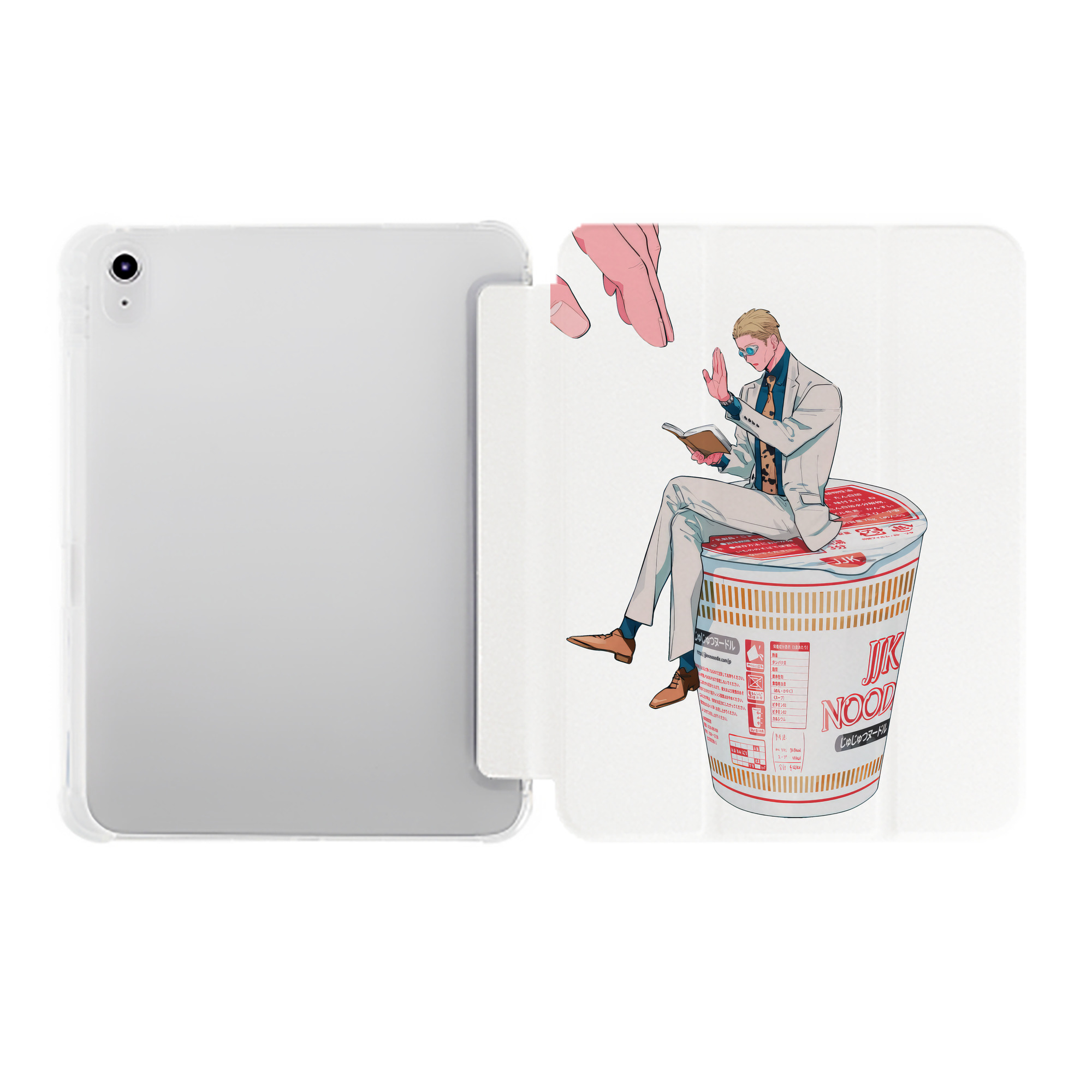 （画像用） 刀剣乱舞 Touken Ranbu IPad ケース ペン収納付き 三つ折りスタンド PUレザー×シリコン 対応機種9.5/10.5/10.9インチ